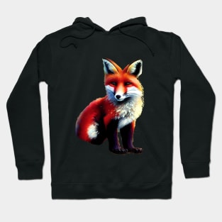 PRETTY AND CUTE FOX CUB CUT OUT Hoodie